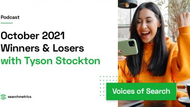 October 2021 Winners & Losers -- Tyson Stockton // Searchmetrics