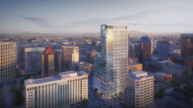 A rendering of the 40-story Astra Tower slated to open in Salt Lake City in late 2024. Crews broke ground on the 450-foot building Wednesday.