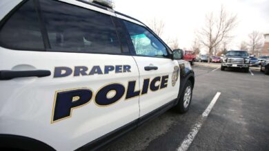 One man is dead after his motorcycle collided with a car in Draper on Tuesday afternoon.