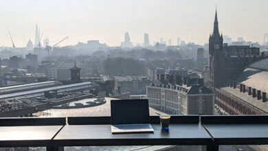 Google London Outdoor Work Desks