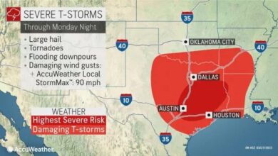 Eastern Texas is bracing for a severe weather outbreak Monday afternoon and evening.