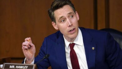 Sen. Josh Hawley, R-Mo., speaks during Supreme Court nominee Judge Ketanji Brown Jackson’s confirmation hearing before the Senate Judiciary Committee on Capitol Hill in Washington. Utah Sen. Mitt Romney apparently doesn’t see much substance to allegations some conservative members of his party, including Utah Sen. Mike Lee, leveled against Jackson regarding her sentencing of child pornographers.