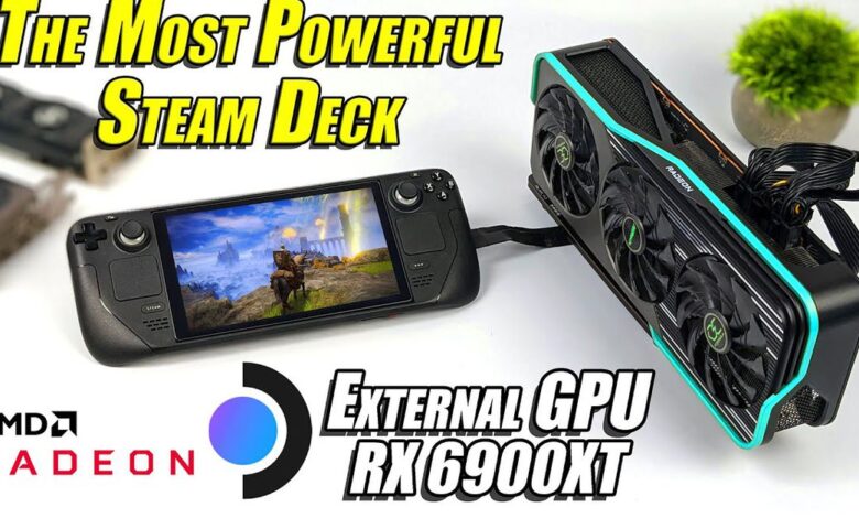 Someone plugged an entire 4K desktop graphics card into the Steam Deck