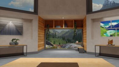 The new update for Quest headsets lets you chill in a mountainside room