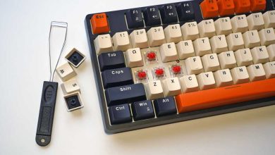 Havit mechanical keyboard with exposed switches