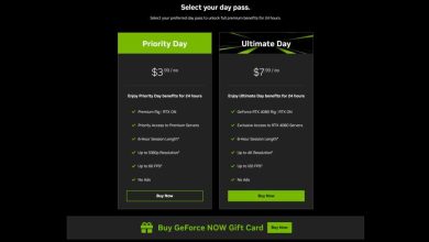 GeForce Now day pass prices